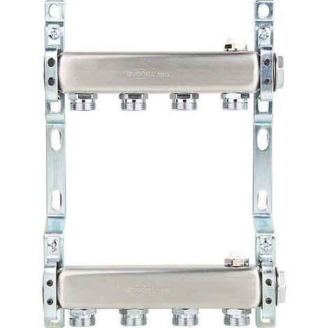 Collecteur inox sans vanne DN 25 1 avec 6 groupes (1/2)