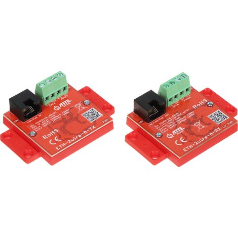 Set di convertitori UTP / a 2 fili per trasmissione LAN+POE ETH-2WIRE-A-SET set di 2 pezzi atte (1/5)