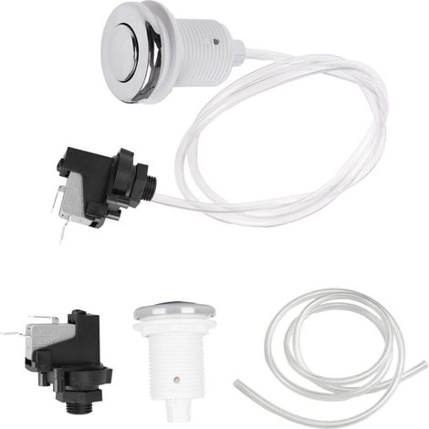 250V Drucktaster-Druckschalter für Pool, Spa, Zuhause, Whirlpool, Ein/Aus, Stahl-Drucktaster für Spas und Pools