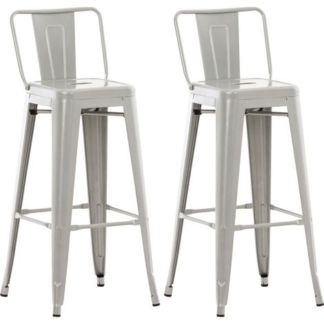 2er Set Barhocker Mason silber (1/5)