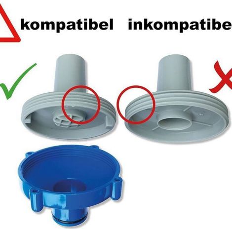 Adaptateur Tuyau - Pour Tete Aspirateur Robot Piscine - Universel - Compatible Plusieurs Modèles - 1 Piece (1/5)