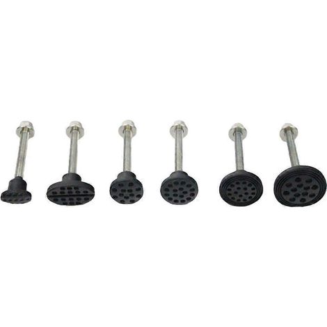 Kit de réparation de carrosserie automobile en 6 pièces comprenant un extracteur de bosses, un extracteur d'écrous et un kit de joints, ainsi que des accessoires pour la réparation des bosses : ventou (1/3)