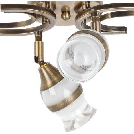 Lampara LED Zodiaco cuero regulable 4000K 20W 48x16 (1/2)