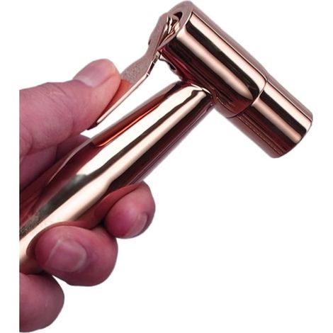 Pulvérisateur à Main Douche de Bidet Douche Toilette Kit de Toilette Rose Gold Brass Shattaf Pommeau de Douche Set de soupape de cuivre Set de Robinet de Bidet Jet(Hand Shower Head RG)