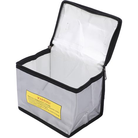 Sac de sécurité portable ignifugé et antidéflagrant pour le rangement des batteries au lithium (1/5)