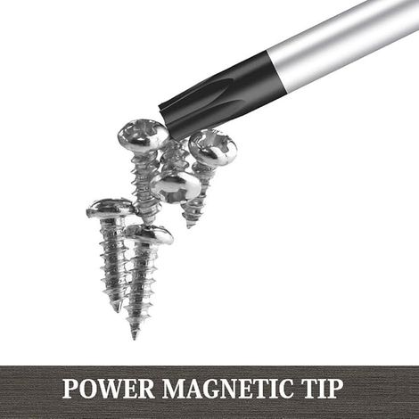 T20 T25 Torx Screwdriver Set, Torx Screwdriver and Star Screwdriver with Hole, Length 300mm (1/4)