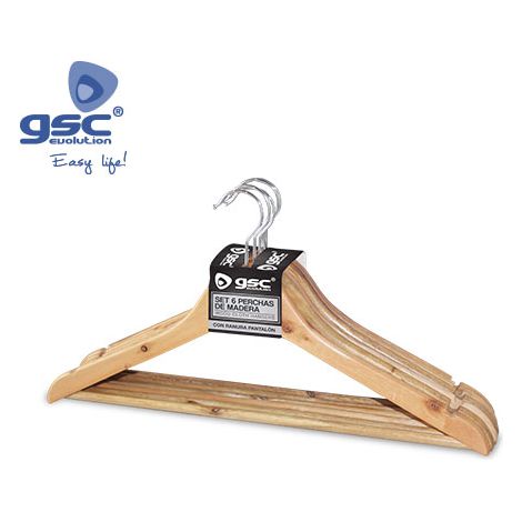 Set di 6 appendini in legno GSC 002702551