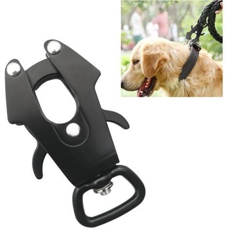 1 pince grenouille, boucle à dégagement rapide, aluminium spatial, capacité 269,9 kg, diamètre 25 mm, pour laisse de chien et levage (1/5)