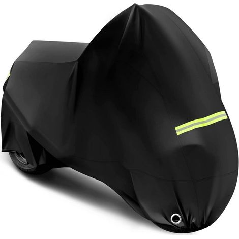 WOLTU Motorradabdeckung wasserdicht Winterfest, Motorrad Abdeckplane Outdoor aus 210D Oxford Stoff 245x105x125 cm