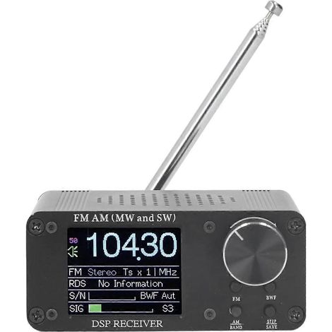 Radio portable ATS80 à ondes courtes FM/AM, récepteur de fréquence 5 W, casque externe, antenne télescopique. (1/5)