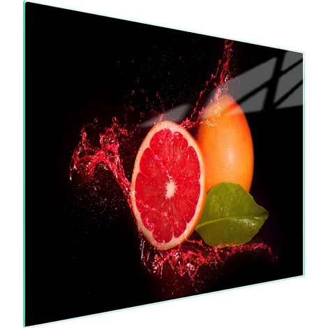 Glasschneidebrett 52x30 Grapefruit (1/5)