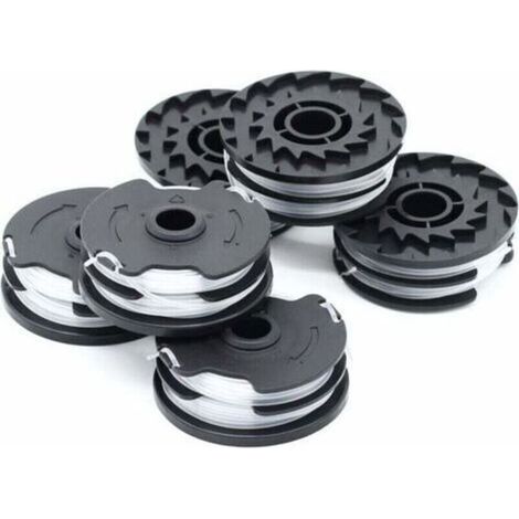 6er-Pack Ersatzspulen für LIDL Parkside PRTA 20-Li A1, B2, C3, PRT 550 A1, A3 und PRT 300 A1 Akku-Rasentrimmer – 2 x 4 m, 1,6 mm (1/4)