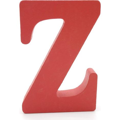 MINKUROW Lettere in Legno (Z) Rosse 1 pz 10 cm A-Z Alfabeto Inglese Fai da Te Ornamenti Artigianali per la Casa Matrimonio Compleanno Festa Decorazione Accessori (1/5)