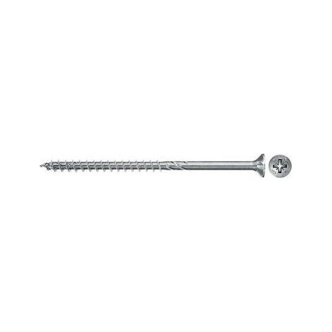 FISCHER 670416 PowerFast II FPF II CZP 5,0x45 BC 50 con cabeza avellanada, engarce PZ, rosca parcial y cincado