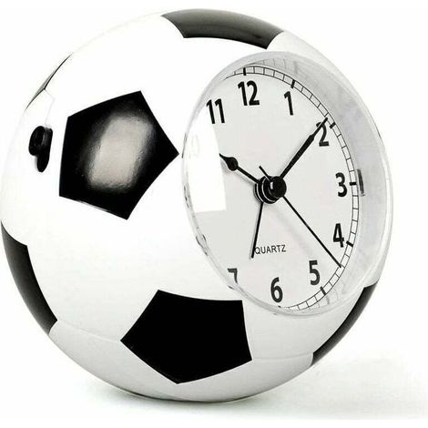 Réveil pour Enfants Motif Football - Réveil de Chevet Musical Créatif - Alimenté sur Piles - Cadeau pour Filles et Garçons Aimant le Football