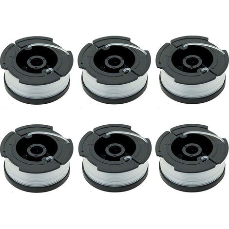 Paquet de 6 Bobines A6481 A6485 pour Black Decker Coupe Bordures (1/5)