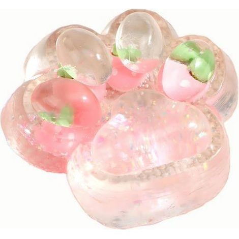 Squishy patte de chat– Effet slow rising et paillettes – Anti-stress kawaii pour la détente (1/5)