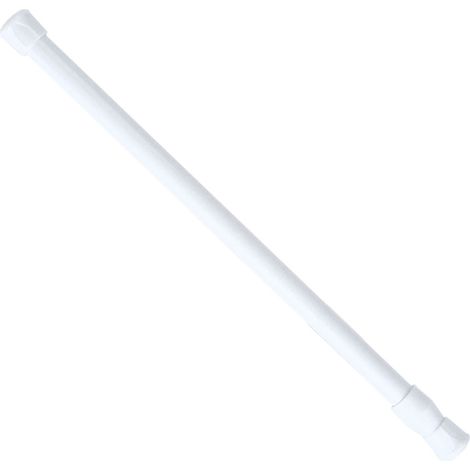 Barre de tension réglable à ressort pour rideau de douche extensible, tringle à rideaux pour placard ou fenêtre (1/5)