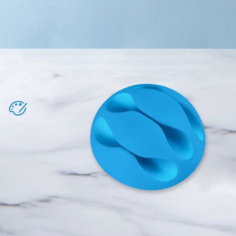 Cable Organizer - Acrylic Adhesive Charger Clamp - For Desk Wall Car Bedside Table Office - 1 Piece (1/5)