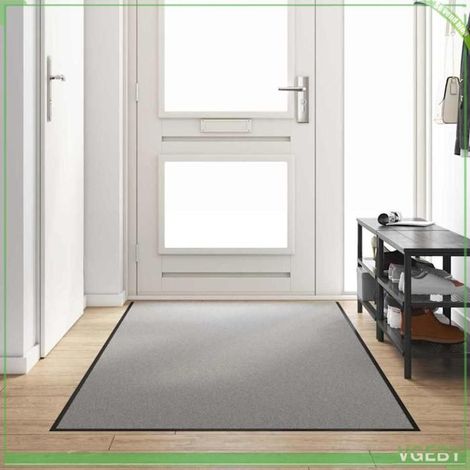 Tapis d'entrée - FAFEISY - 4100774 - Gris et Noir - 100% polyamide - 120 x 250 cm (1/5)