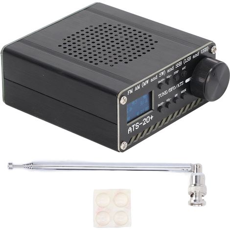Récepteur radio bande complète sans fil, écran 0,96 pouce, interface SMA portable pour FM AM (1/5)