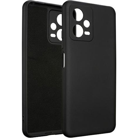 Custodia in silicone Beline per Xiaomi Redmi Note12 5G / Poco X5 5G, nera (1/3)