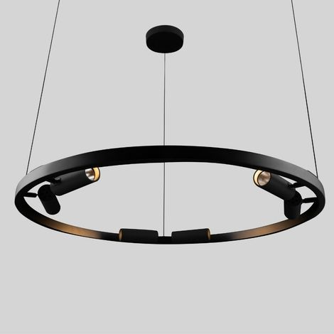 Satellite Integrierte LED-Deckenpendelleuchte Schwarz (1/5)