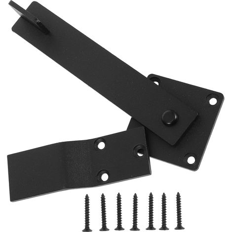 Loquet Rotatif en Métal Noir pour Porte (1/5)