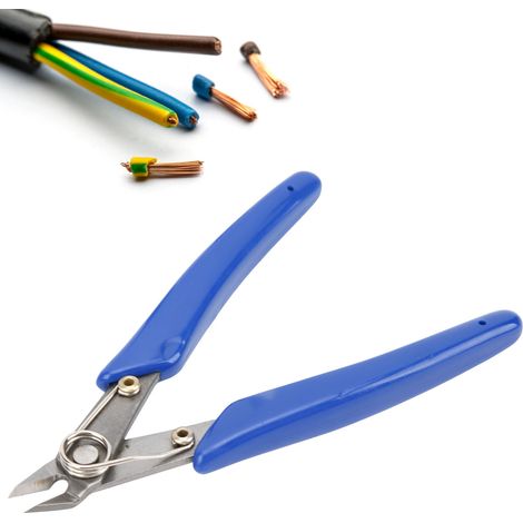 Pince électronique industrielle 303, ciseaux électroniques en acier au chrome-vanadium, pince de précision 5 pouces, pince à mâchoires diagonales, pince coupante pour fil de cuivre et plastique (1/5)
