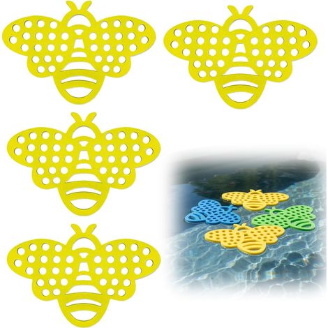 Confezione da 4 abbeveratoi galleggianti in schiuma EVA da 15 cm per abbeveratoi per uccelli (gialli) (1/5)