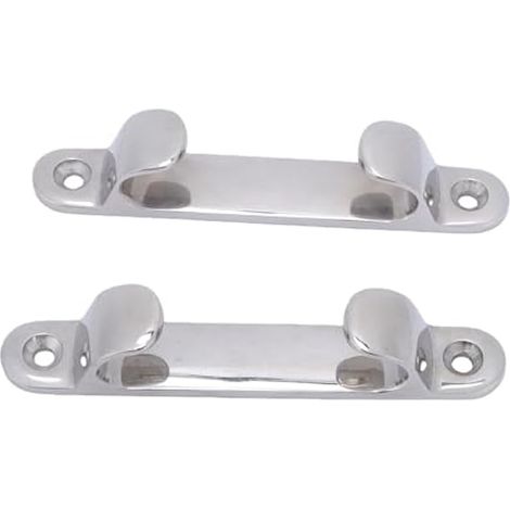 Cale d'arc droite de 5 pouces en acier inoxydable avec bords arrondis lisses (1/4)