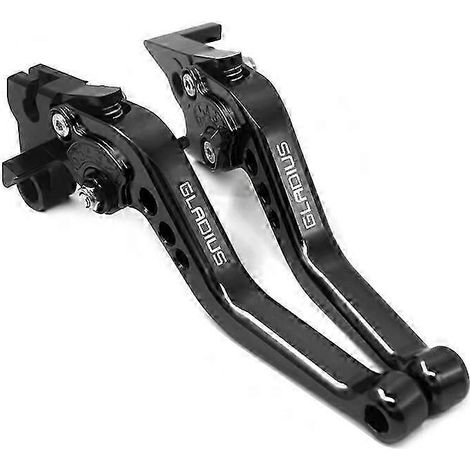 Para SFV650 GLADIUS 2009 2010 2011 2012 2013 2014 2015 NUEVO Accesorios de motocicleta de alta calidad Palanca de freno y embrague ajustable CNC (Negro)