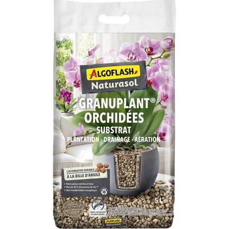 Piedra pómez ALGOFLASH NATURASOL Naturasol para orquídeas sustrato drenante 5 L (1/2)