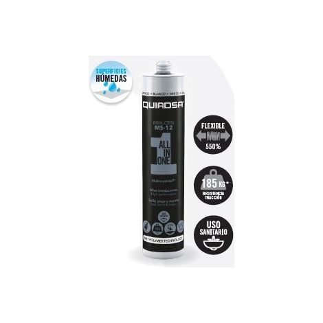 Adhesivo Quiadsa ms-12 elasticidad permanente resistencia UV (1/3)
