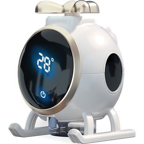 Diffuseur d'huiles essentielles design avion, humidificateur automatique, décoration intérieure pour voiture, bureau et chambre, blanc. (1/5)