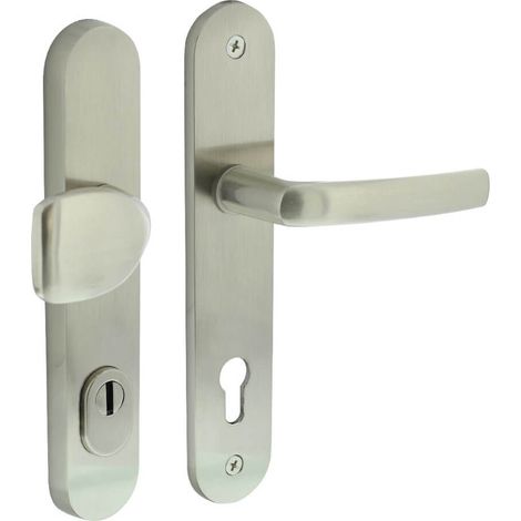 Ferrures de porte d’entrée Vurano PC 92mm nickel mat - 0019.383049 (1/2)