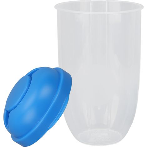 Assiette à salade avec fourchette, bol à salade fraîche, récipient à salade santé, ensemble de récipients portables pour légumes et petit-déjeuner, bleu (1/5)
