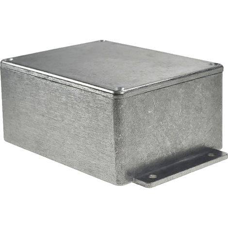 Boîtier RS PRO en Fonte d'aluminium, 139.8 x 89.7 x 55.2mm, Argent IP65, Blindé ( Prix pour 1 ) (1/2)