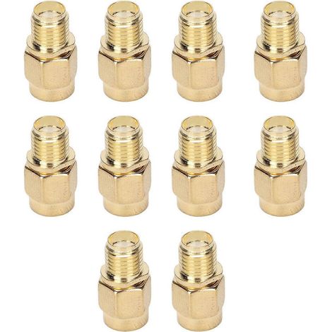 10-teiliges Set mit HF-Koaxialkabeladaptern (SMA-Buchse auf RPSMA-Buchse)