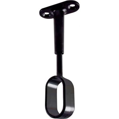 Supporti centrali per tubo ovale - nero (1/2)