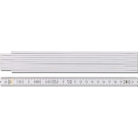 Metro pieghevole 9072 L.2m P.16mm mm / cm EG III faggio bianco BMI