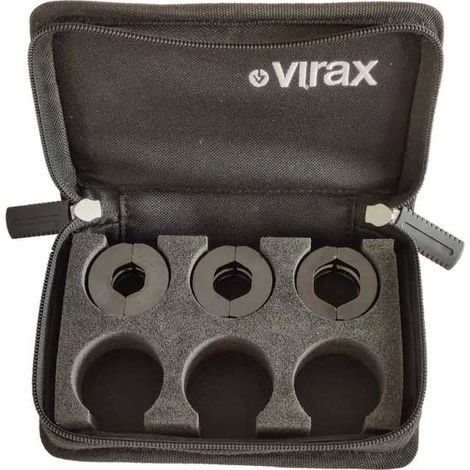 Virax – Mallette d'inserts déportés pour sertisseuses M20+ M21+ ML21+ M2X L2X P25+ – Acier haute résistance – Sertissage précis en espaces restreints (1/3)