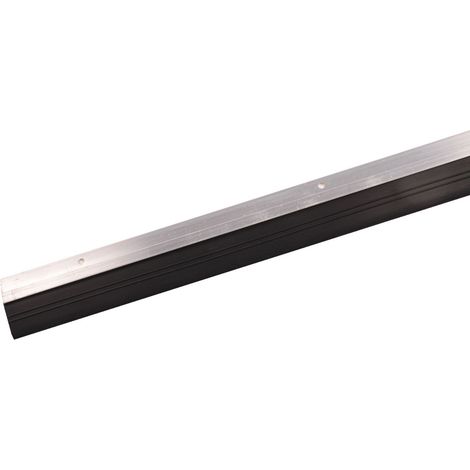 Türbodendichtung 100cm Bürstendichtung Gummidichtung Türdichtung Zugluftstopper - 75027-Gummi silber