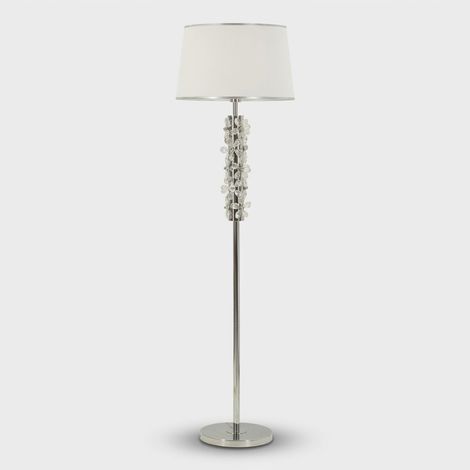 Stehlampe aus Metall und Stoff Flower (1/5)