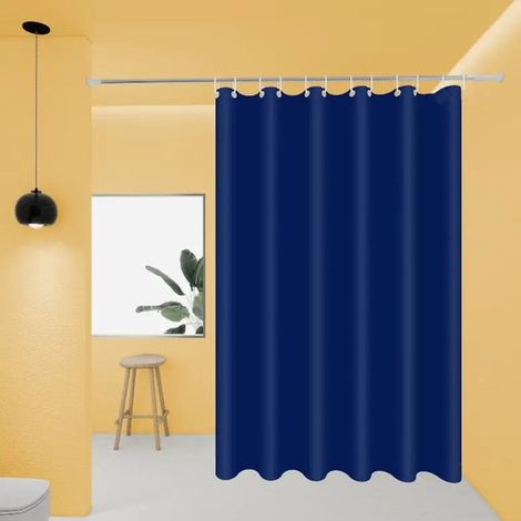Tenda da doccia in poliestere impermeabile, 180x200 cm, con 12 anelli. (1/3)