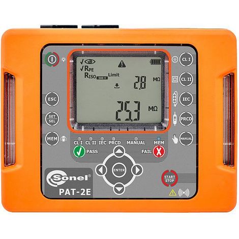 Strumento per elettricista Sonel pat-2e batteria memoria integrata
