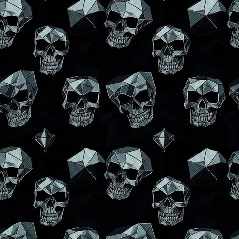 Tela decorativa para exteriores Oxford - Motivo de calavera I DX4620 (1/5)
