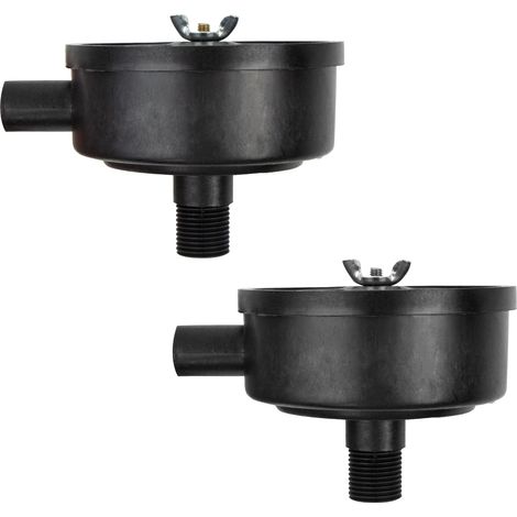Für Schalldämpfer Luftkompressor Zubehör, Druckluft 1/2" 20mm männlich Gewinde Kunststoffe Schale Luftkompressor Schalldämpfer Filter für Kessel mit Luftkompressor 2 Stück