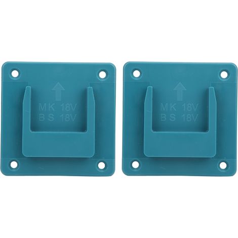 Juego de 2 soportes de pared para herramientas eléctricas Makita de 18 V (color cian) (1/5)