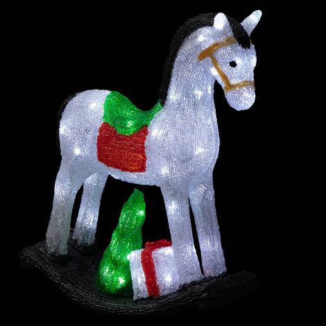 Cavallo illuminato da esterno h50cm 70 led + trasformatore - Feeric lights & christmas